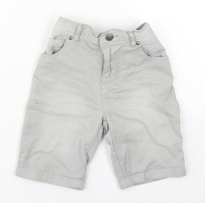 TU Boys Grey Cotton Bermuda Shorts Size 5 Years Regular