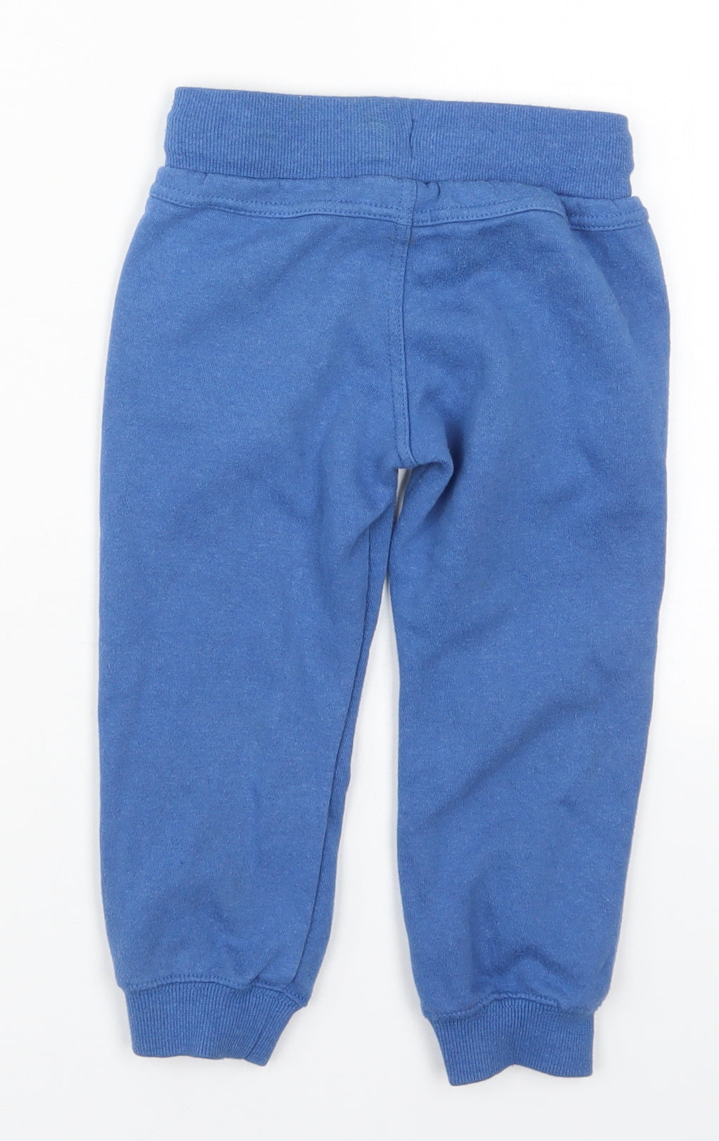 F&F Boys Blue  Cotton Sweatpants Trousers Size 3-4 Years  Regular Drawstring
