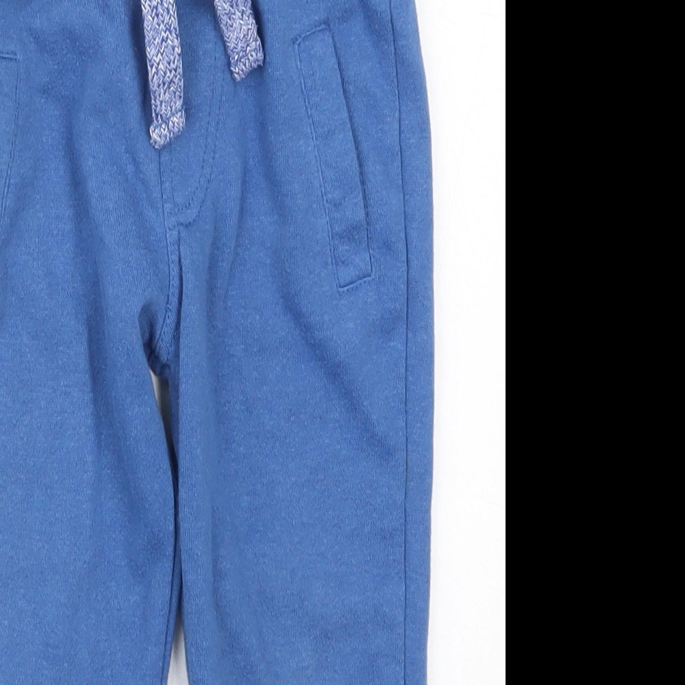 F&F Boys Blue  Cotton Sweatpants Trousers Size 3-4 Years  Regular Drawstring