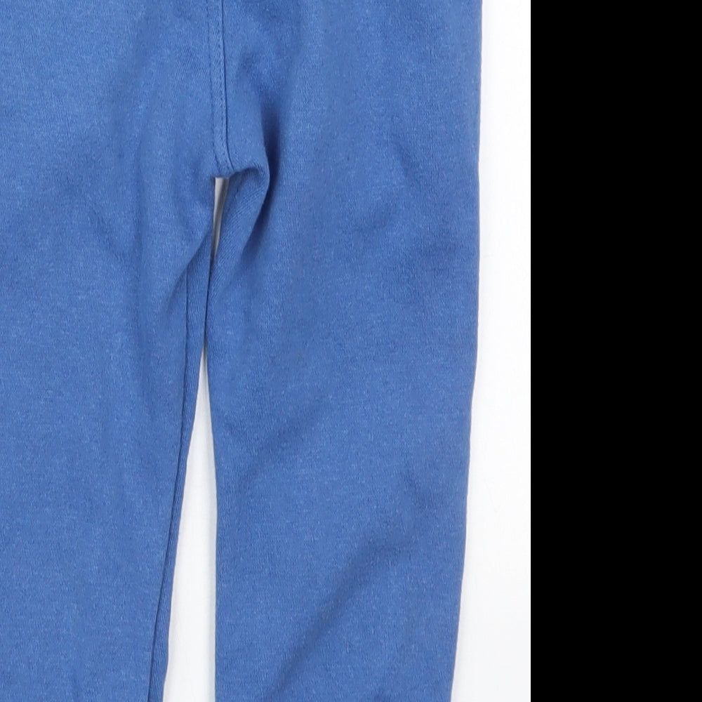 F&F Boys Blue  Cotton Sweatpants Trousers Size 3-4 Years  Regular Drawstring
