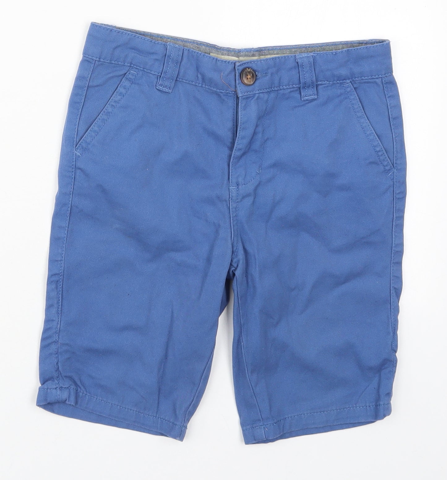 Denim Co Boys Blue  Cotton Chino Shorts Size 7-8 Years  Regular
