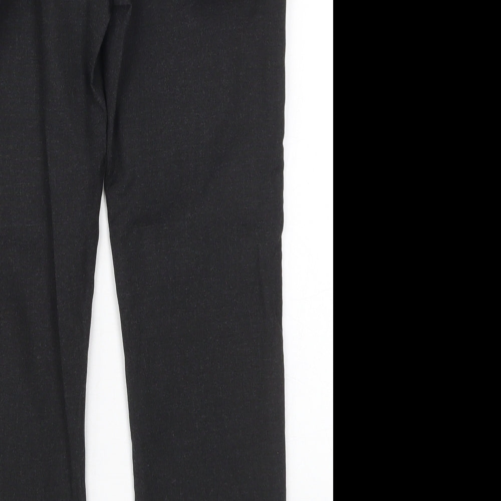 F&F Boys Grey  Polyester Dress Pants Trousers Size 7-8 Years  Regular Hook & Eye