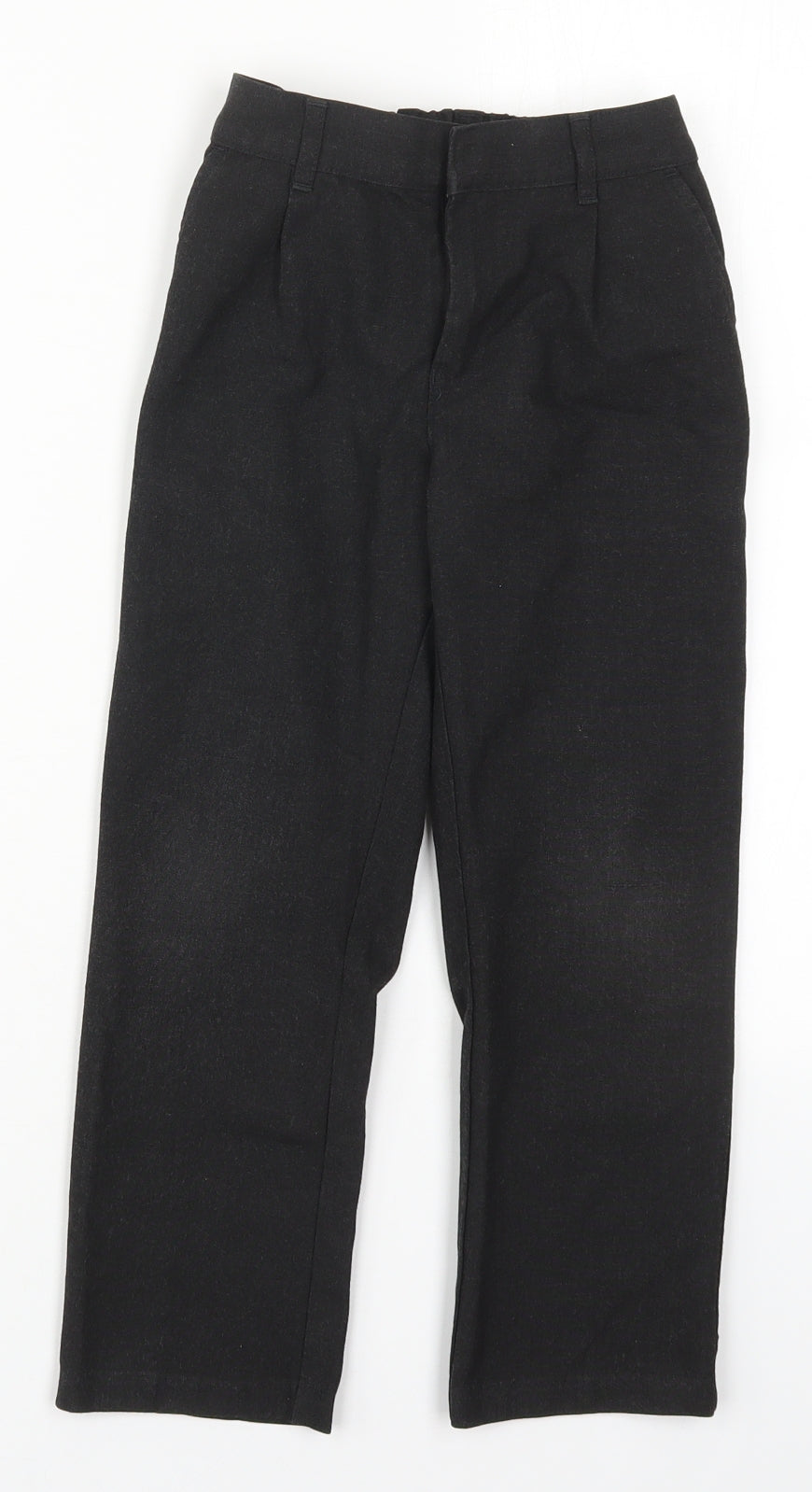 F&F Boys Grey  Polyester Dress Pants Trousers Size 6-7 Years  Regular Hook & Eye