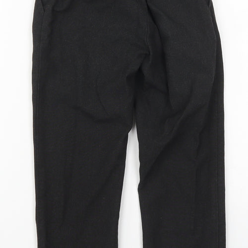 F&F Boys Grey  Polyester Dress Pants Trousers Size 6-7 Years  Regular Hook & Eye