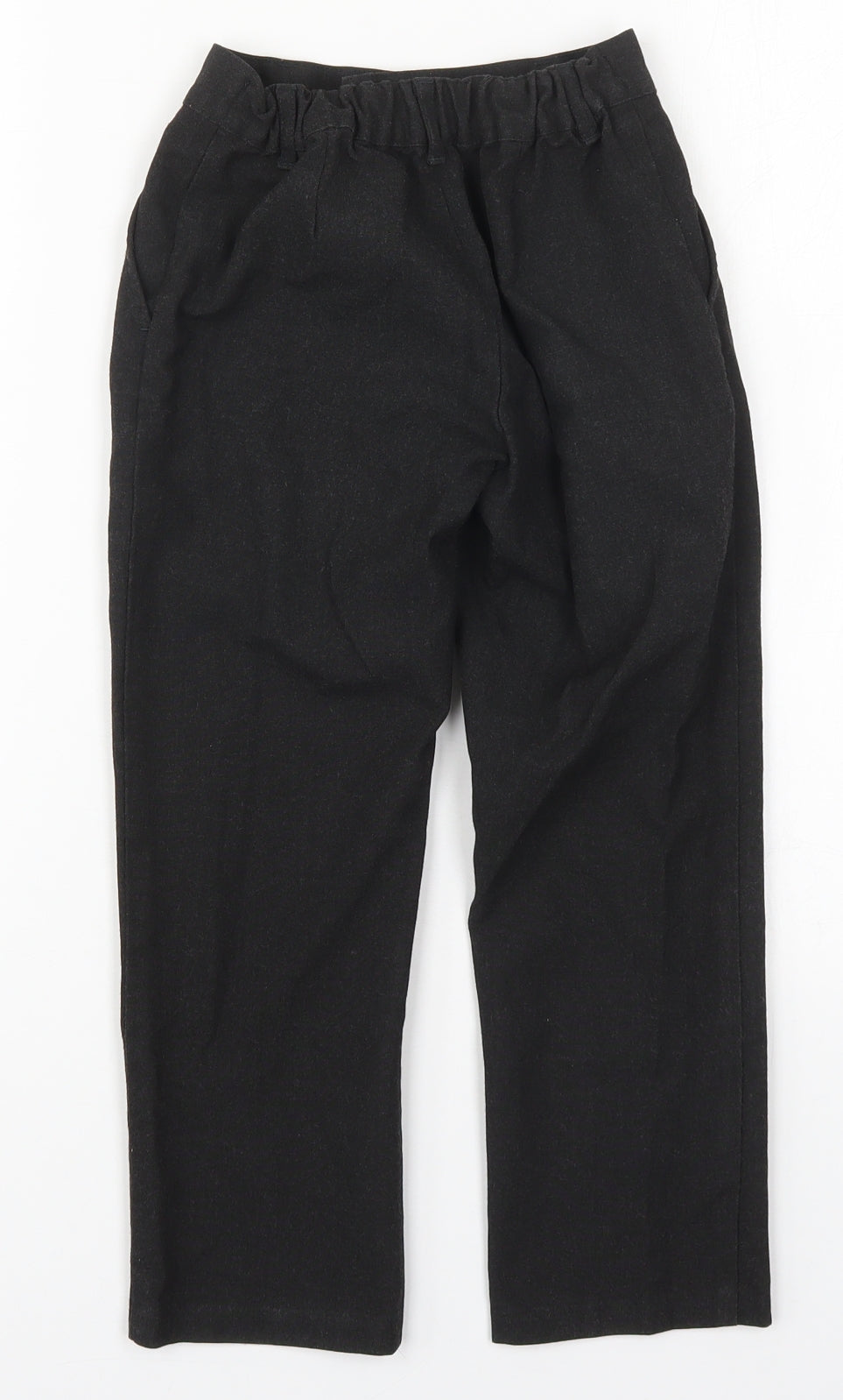 F&F Boys Grey  Polyester Dress Pants Trousers Size 6-7 Years  Regular Hook & Eye