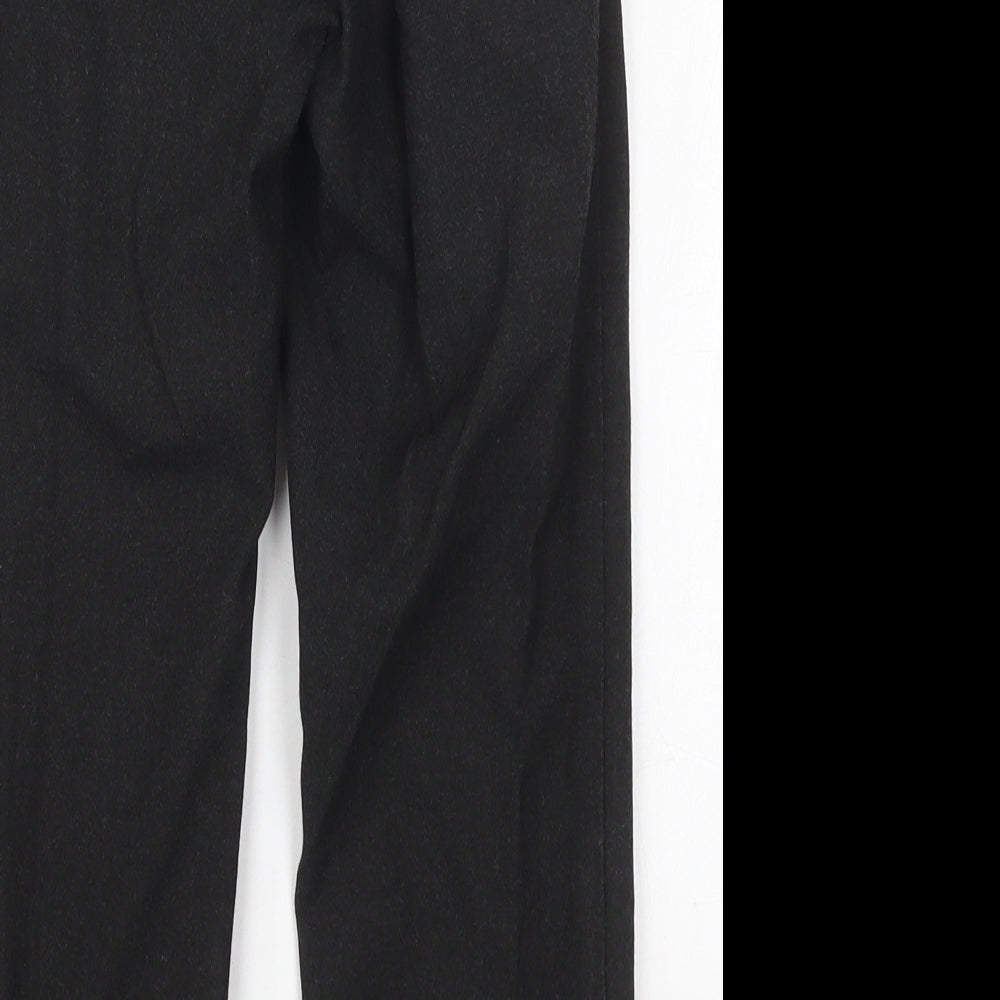 F&F Boys Grey  Polyester Dress Pants Trousers Size 6-7 Years  Regular Hook & Eye