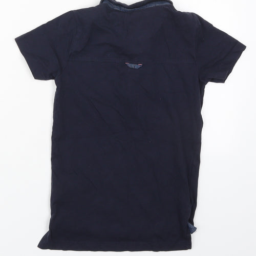 NEXT Boys Blue  Cotton Basic Polo Size 6 Years Collared Pullover
