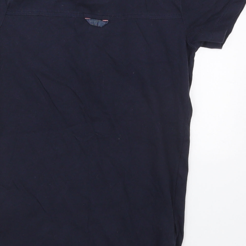 NEXT Boys Blue  Cotton Basic Polo Size 6 Years Collared Pullover