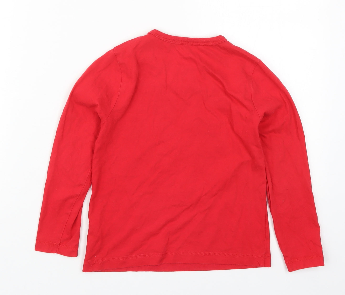 George Boys Red Solid Cotton  Pyjama Top Size 5-6 Years  Pullover - Teenage Mutant Ninja Turtles