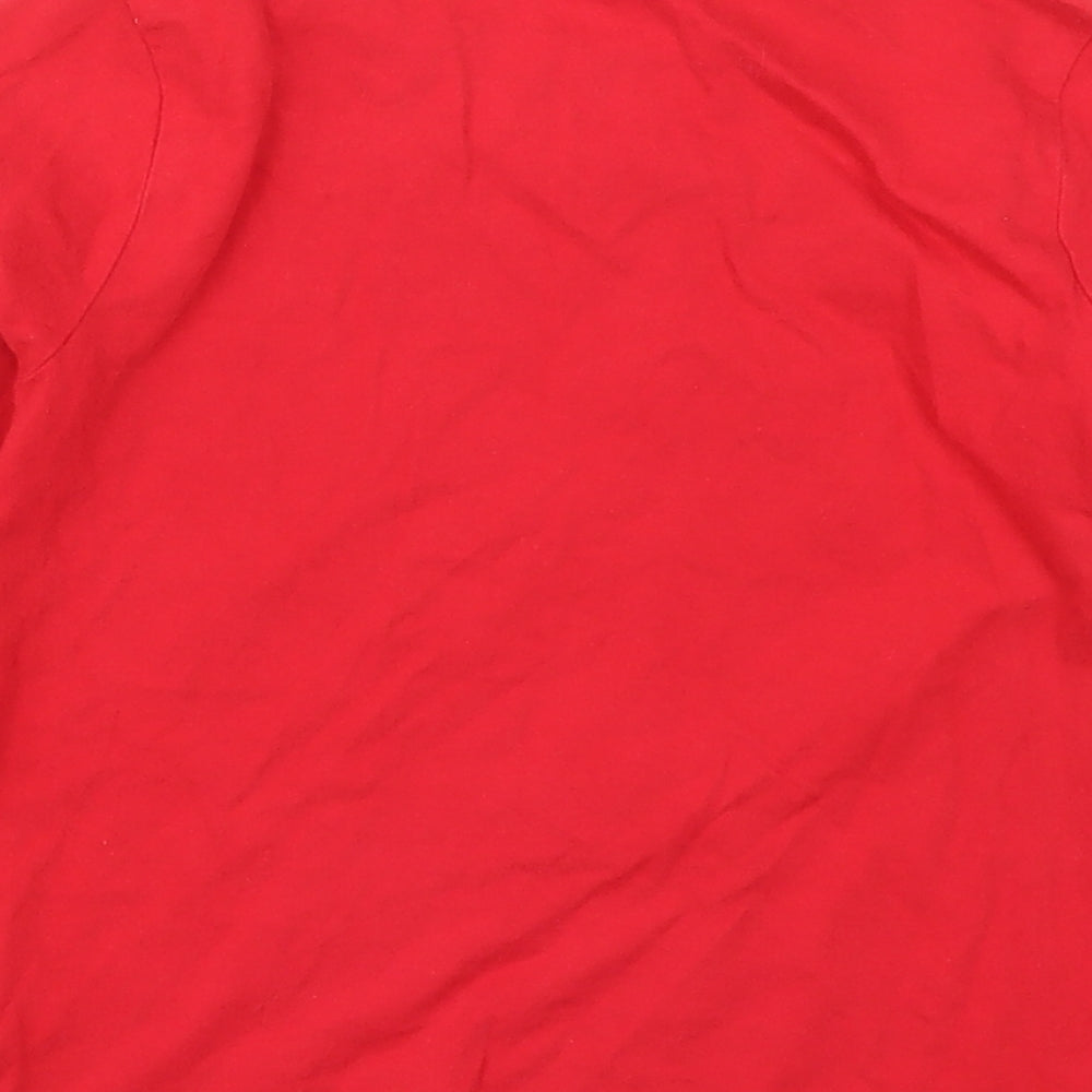 George Boys Red Solid Cotton  Pyjama Top Size 5-6 Years  Pullover - Teenage Mutant Ninja Turtles