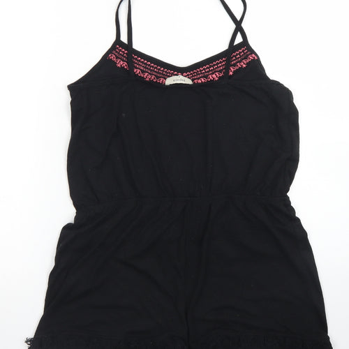 Papaya Womens Black  Polyester Playsuit One-Piece Size 8