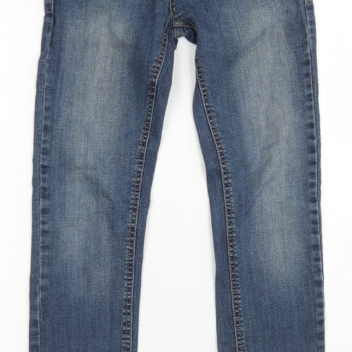 Denim Co Mens Blue  Cotton Skinny Jeans Size 28 in L30 in Regular Button