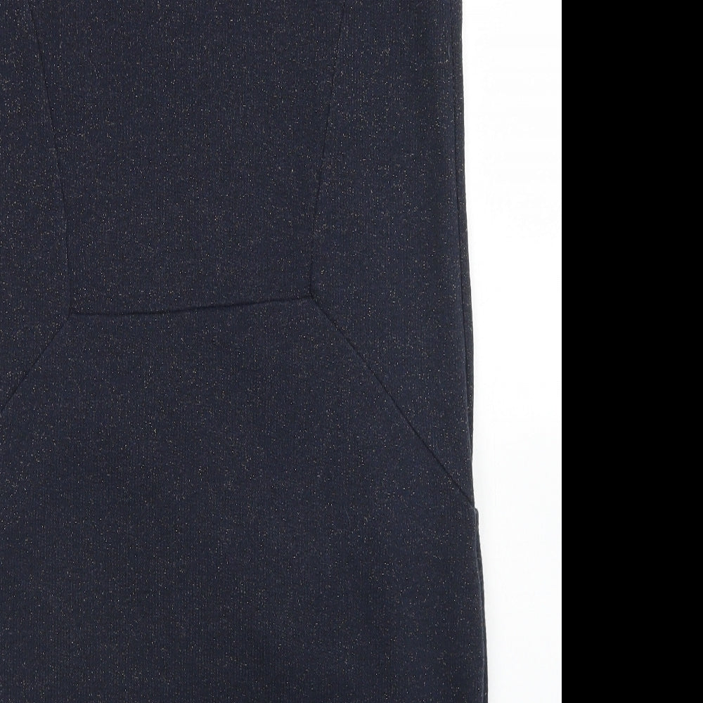 NEXT Womens Blue  Cotton A-Line  Size 10  Round Neck