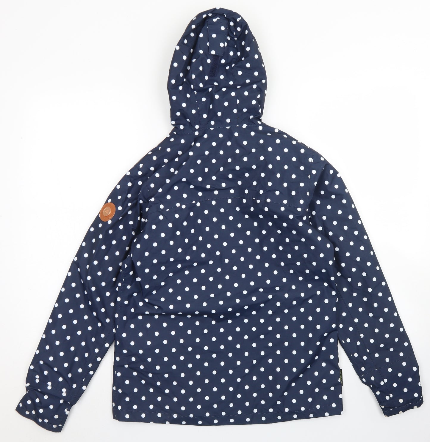 Gelert Girls Blue Polka Dot  Rain Coat Coat Size 13 Years  Zip