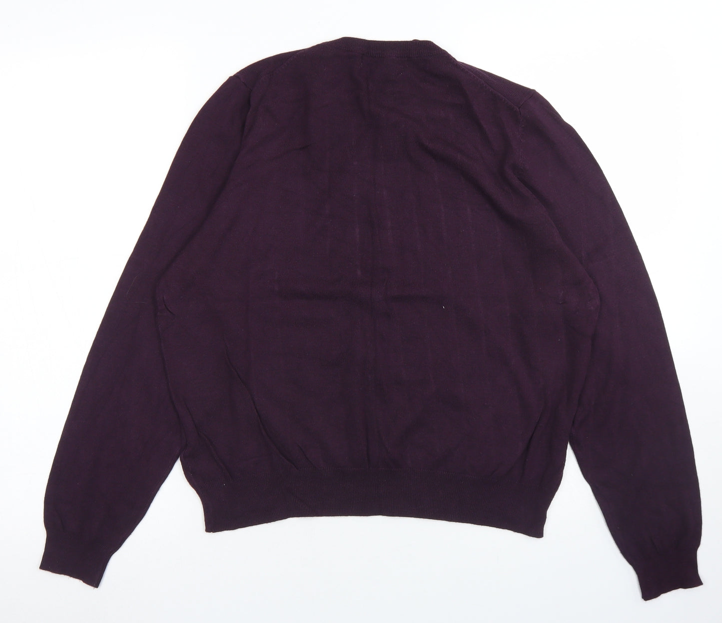 M&S Collection Womens Pink Crew Neck  Viscose Cardigan Jumper Size 18