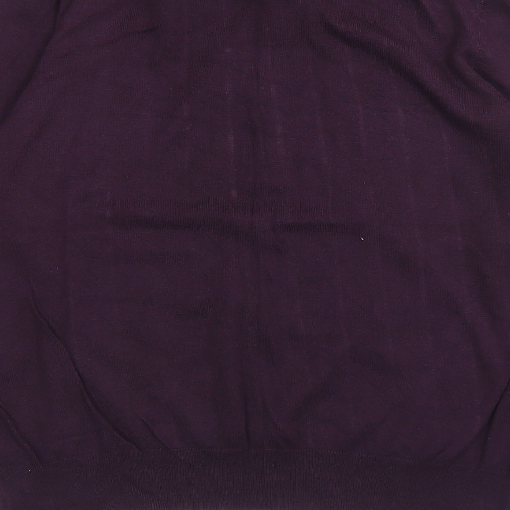 M&S Collection Womens Pink Crew Neck  Viscose Cardigan Jumper Size 18