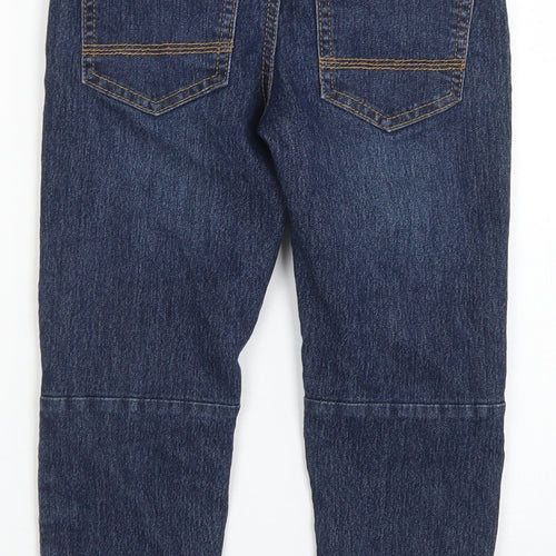 Denim Co Boys Blue  Cotton Straight Jeans Size 5-6 Years  Regular Drawstring