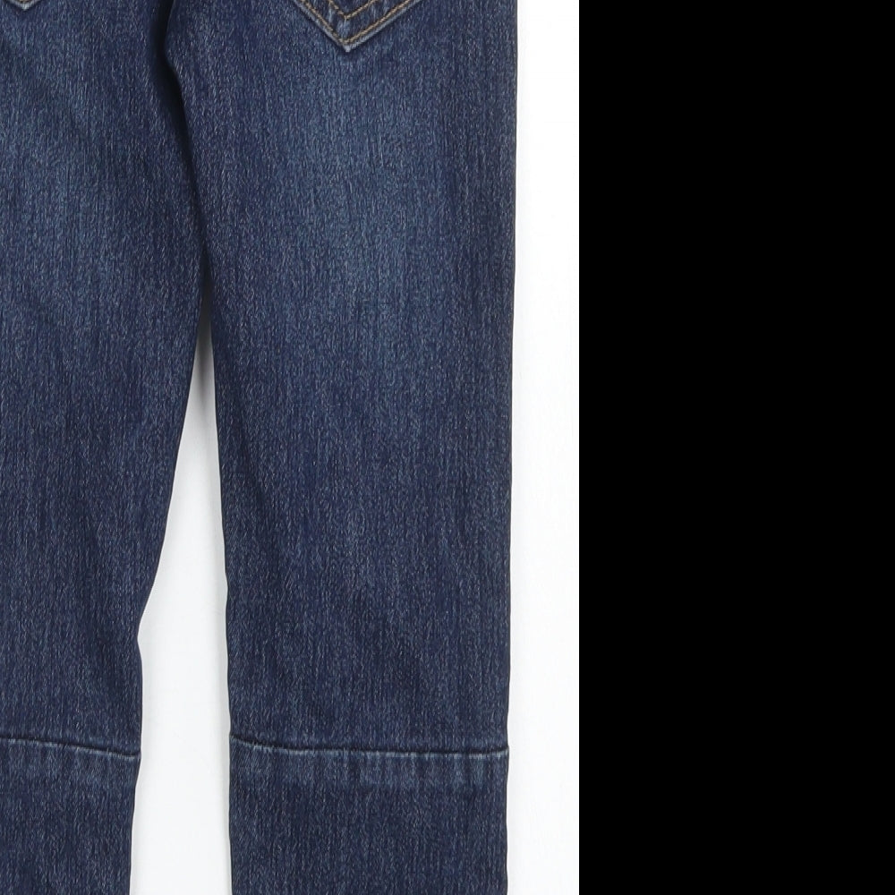 Denim Co Boys Blue  Cotton Straight Jeans Size 5-6 Years  Regular Drawstring