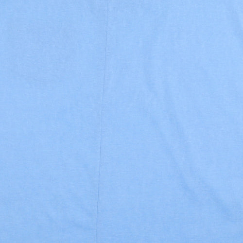 PEP & CO Womens Blue  Polyester Basic T-Shirt Size M Boat Neck