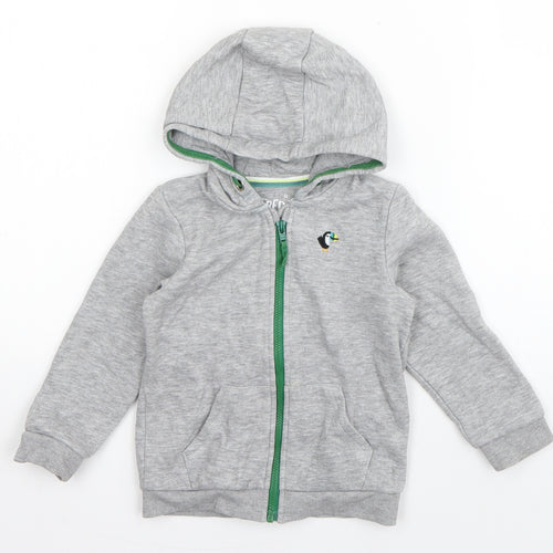 F&F Boys Grey   Jacket  Size 12-18 Months   Zip - Toucan