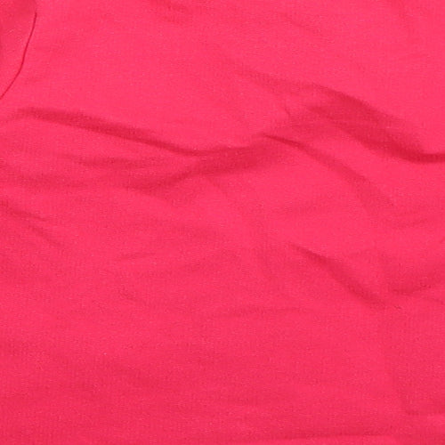 Mini Club Girls Pink  Cotton Basic T-Shirt Size 18-24 Months Round Neck Pullover - Peppa Pig