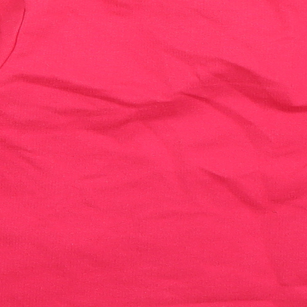 Mini Club Girls Pink  Cotton Basic T-Shirt Size 18-24 Months Round Neck Pullover - Peppa Pig