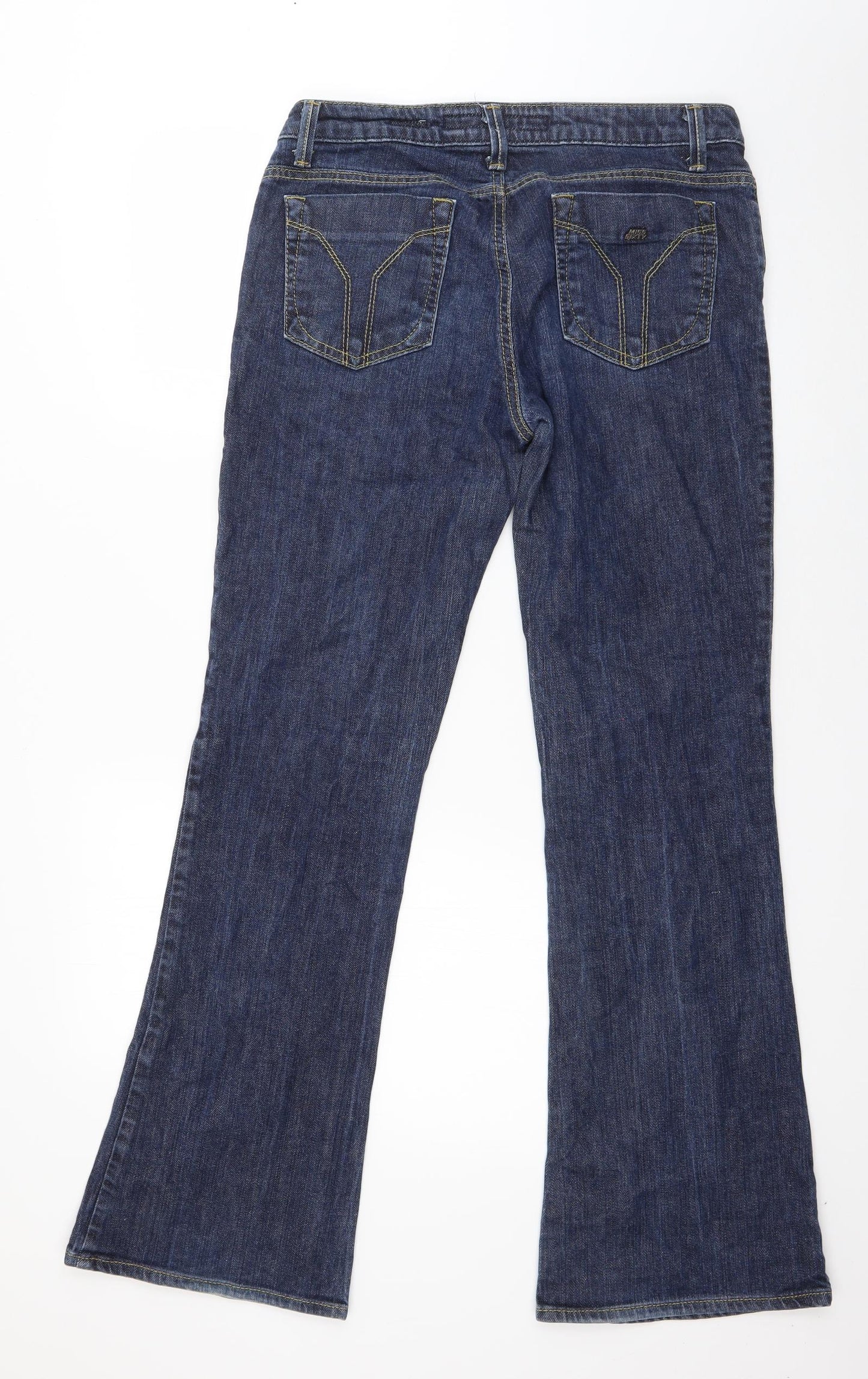 Miss Sixty Womens Blue  Cotton Bootcut Jeans Size 32 in L30 in Regular Button