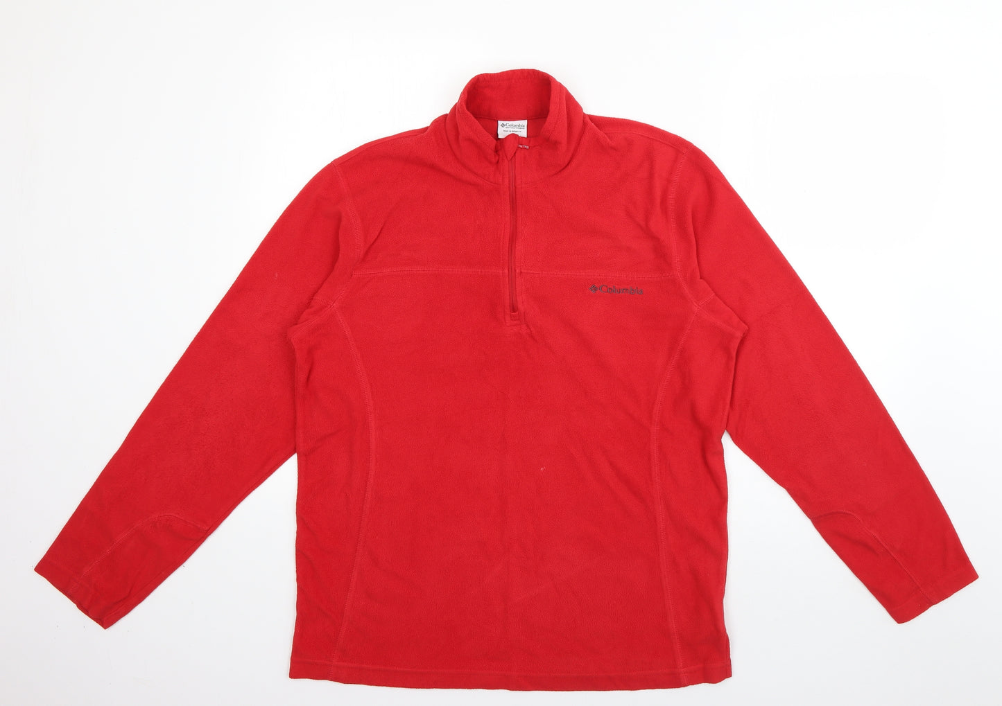 Columbia Mens Red  Polyester Pullover Sweatshirt Size M