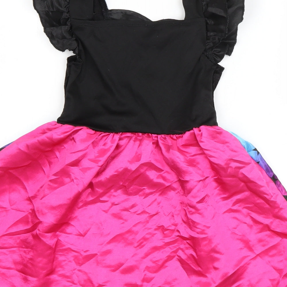 F&F Girls Multicoloured Geometric Polyester Ball Gown  Size 3-4 Years  Sweetheart Pullover - Star Princess Fancy Dress