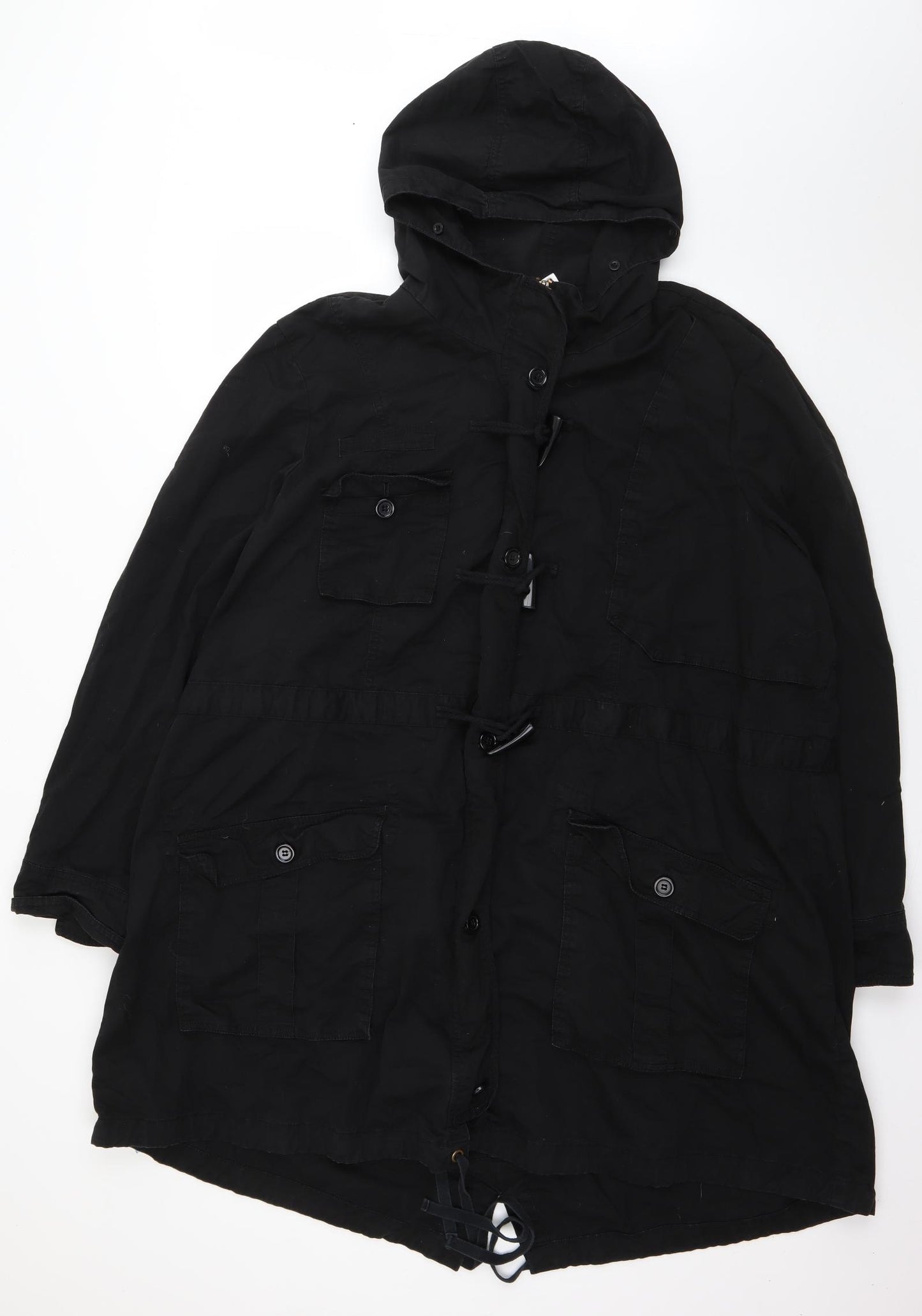 La Redoute Womens Black   Parka Coat Size 20  Zip