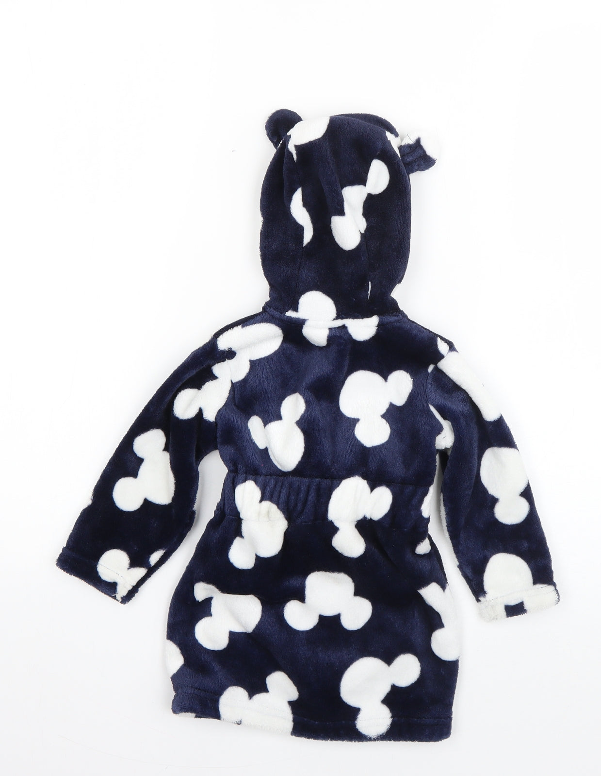 Disney Boys Blue Geometric Polyester Cami Robe Size 9-12 Months  Tie - Mickey Mouse