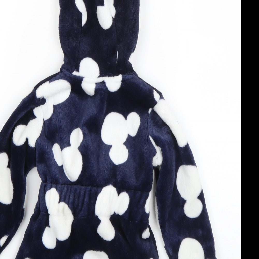 Disney Boys Blue Geometric Polyester Cami Robe Size 9-12 Months  Tie - Mickey Mouse