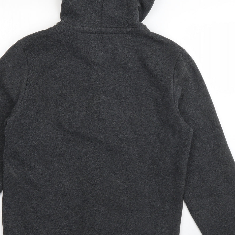 Tommy Hilfiger Mens Grey  Cotton Full Zip Hoodie Size M
