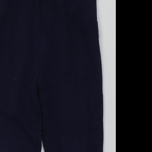 George Boys Blue  Cotton Jogger Trousers Size 4-5 Years  Regular Tie