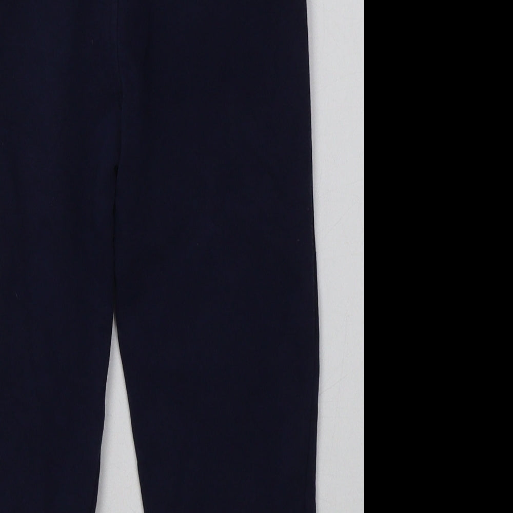 George Boys Blue  Cotton Jogger Trousers Size 4-5 Years  Regular Tie