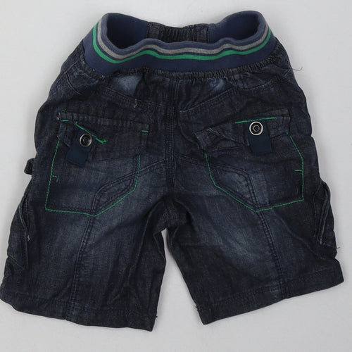 NEXT Boys Blue  Cotton Shorts Outfit/Set Size 9-12 Months  Tie