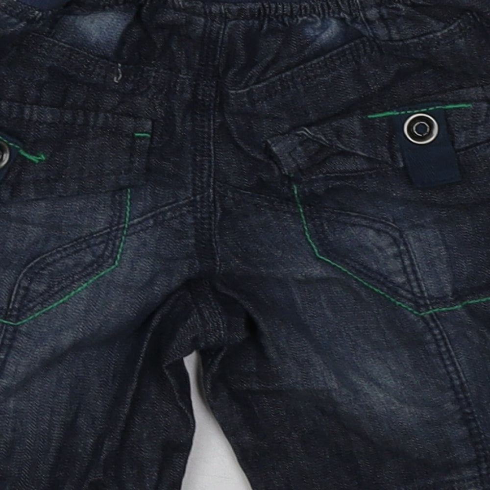 NEXT Boys Blue  Cotton Shorts Outfit/Set Size 9-12 Months  Tie