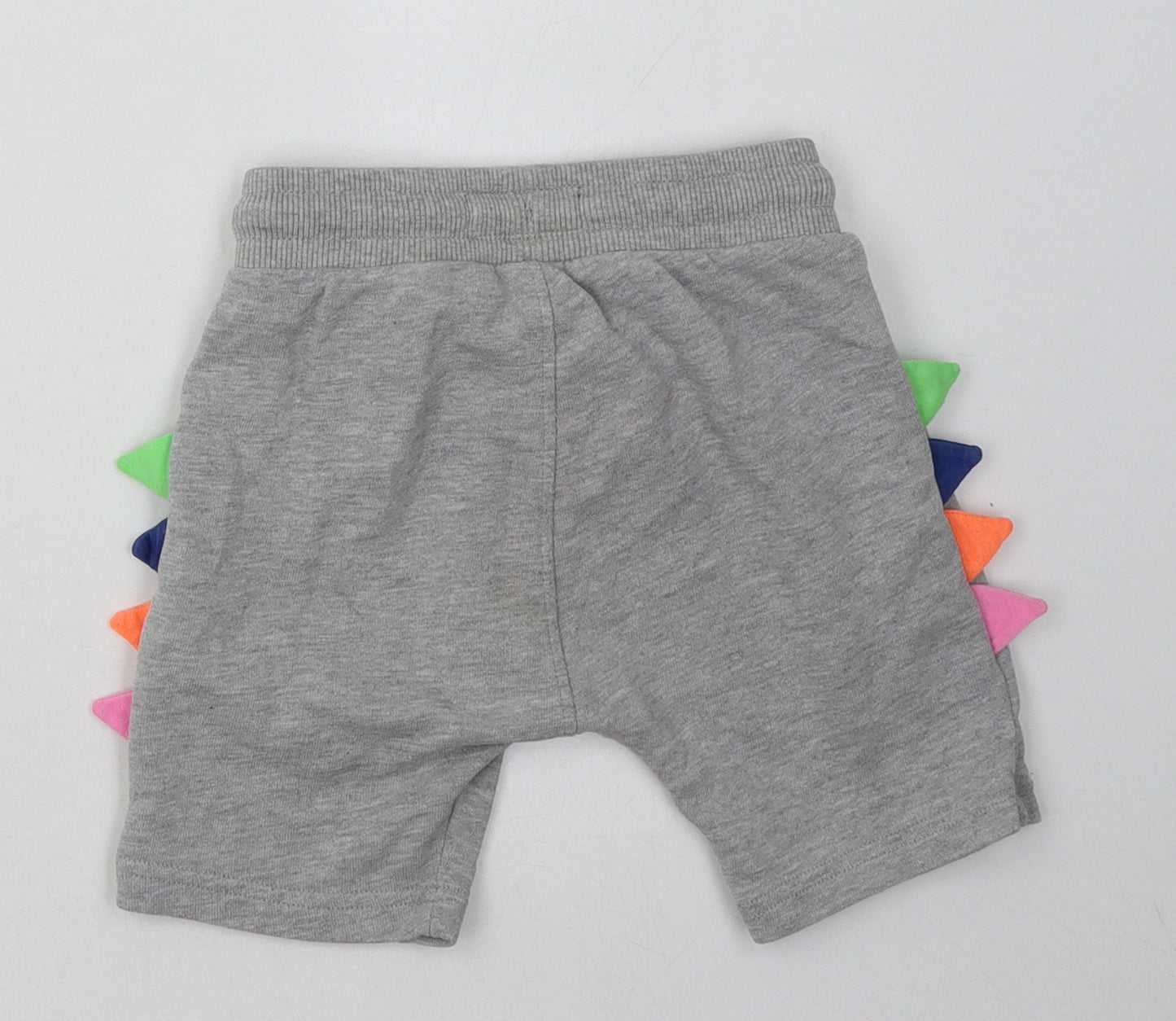 NEXT Girls Grey  Cotton Sweat Shorts Size 3-4 Years  Regular Tie