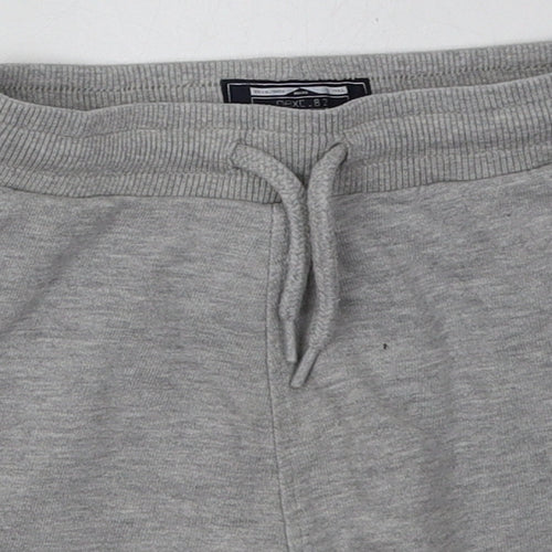 NEXT Girls Grey  Cotton Sweat Shorts Size 3-4 Years  Regular Tie