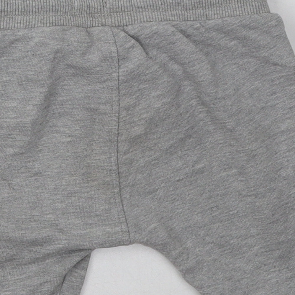NEXT Girls Grey  Cotton Sweat Shorts Size 3-4 Years  Regular Tie