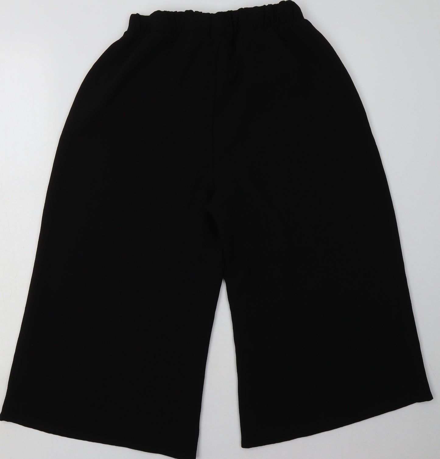 Boohoo Womens Black  Polyester Bermuda Shorts Size 12 L20 in Regular  - wide leg
