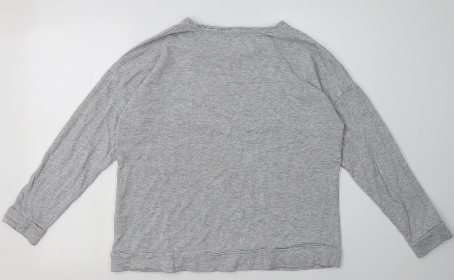 Matalan Womens Grey  Cotton Pullover Sweatshirt Size L  Pullover - voila