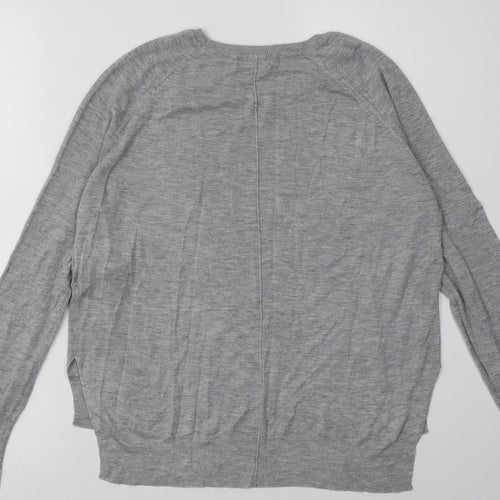 Zara Womens Grey  Viscose Pullover Sweatshirt Size M  Pullover