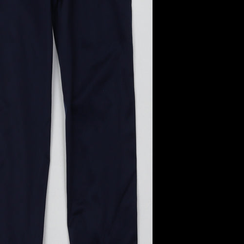 Givova Mens Blue  Polyester Jogger Trousers Size XS L28 in Regular