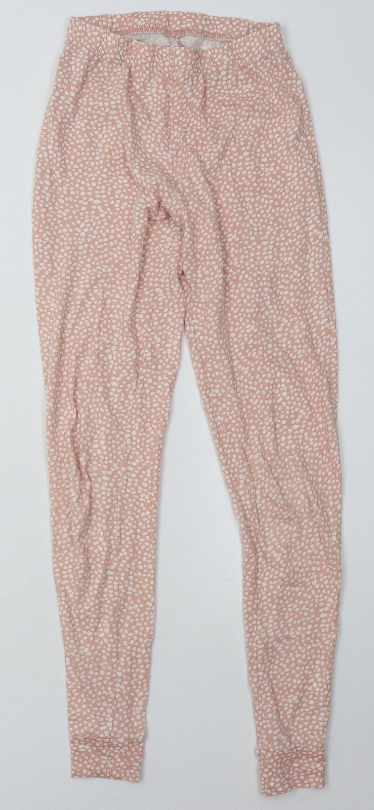 George Womens Pink Polka Dot Cotton Cami Pyjama Pants Size 4