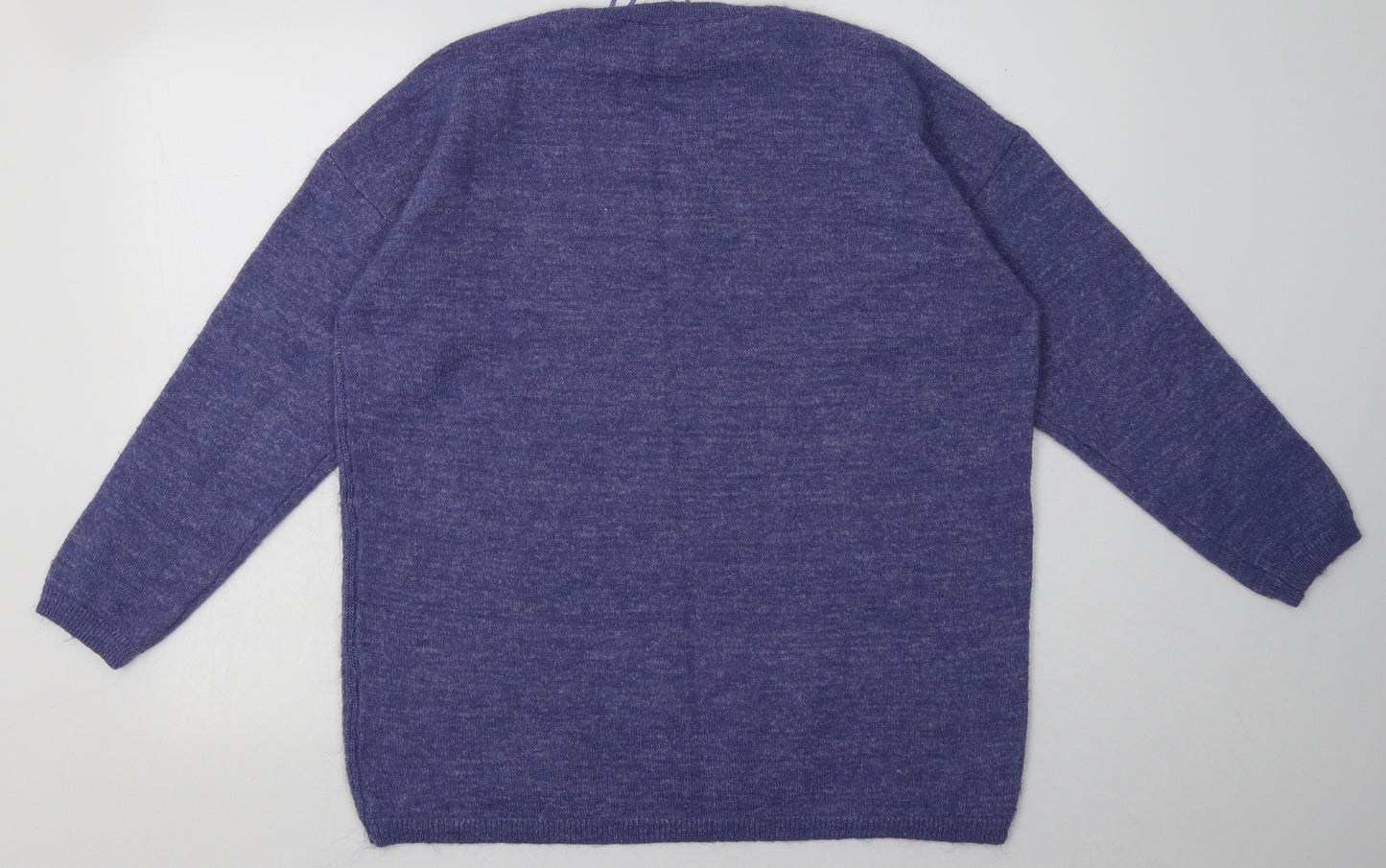 Nutmeg Womens Purple  Acrylic Pullover Sweatshirt Size 16  Pullover