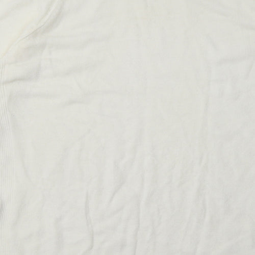 Primark Womens White  Acrylic Pullover Sweatshirt Size 16  Pullover