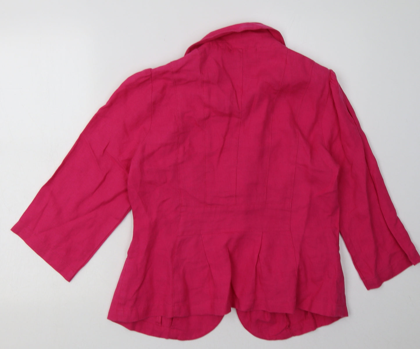 Marks and Spencer Womens Pink   Jacket Blazer Size 12  Button