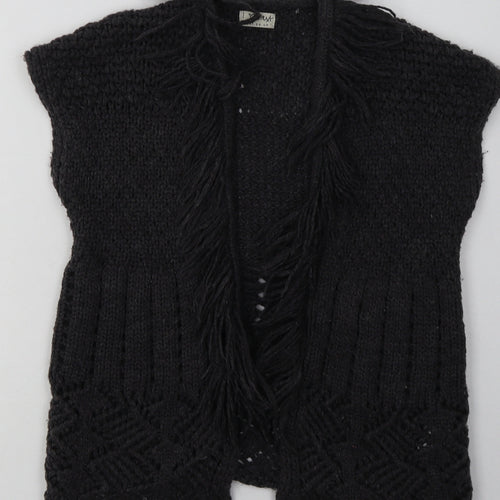 NEXT Girls Grey V-Neck Argyle/Diamond Acrylic Cardigan Jumper Size 5-6 Years  Pullover