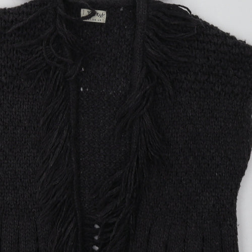 NEXT Girls Grey V-Neck Argyle/Diamond Acrylic Cardigan Jumper Size 5-6 Years  Pullover